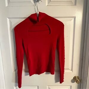 Guess Vibrant Red Knit Top